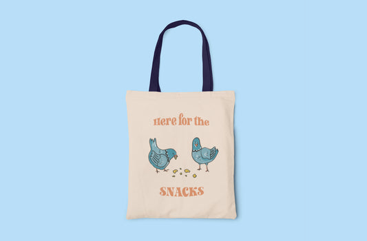 Here For the Snacks Tote